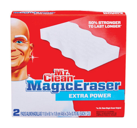 Mr. Clean For Multi-Purpose Extra Power Magic Eraser 2.4 in. W x 4.6 in. L 2 pk
