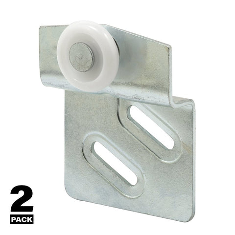 Prime-Line N 6668 Roller Assembly, 7/8 in Dia Roller, Steel, 2-Roller, 60 lb
