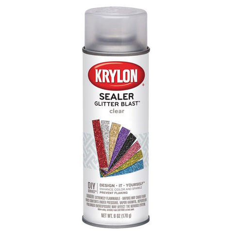 Krylon Glitter Blast Clear Spray  Paint 6 oz, Pack of 6
