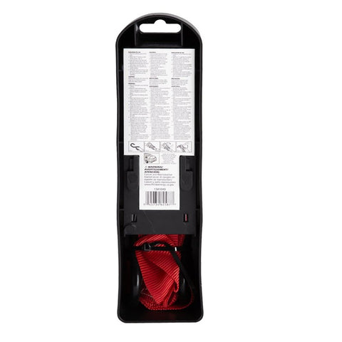 ProSource FH64056 Tie-Down, 1 in W, 14 ft L, Metal/Polyester, Red, 500 lb, S-Hook End Fitting, Steel End Fitting