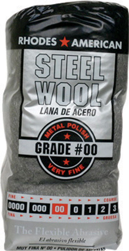 Rhodes American 4 in. W x 8-3/4 in. L Very Fine 00 Grade Steel Wool