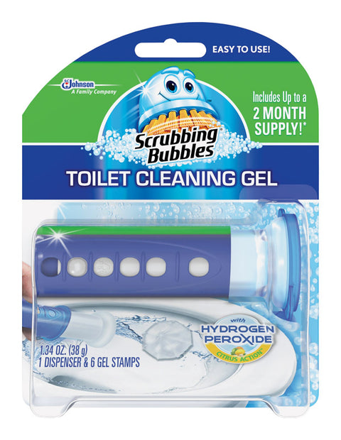 Scrubbing Bubbles Toilet Cleaning Gel with Dispenser 6 pk Fresh Citrus Scent