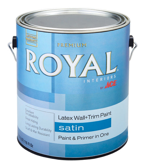 Ace Royal Interior Acrylic Latex Wall & Trim Paint Neutral Base Satin 1 gal. Neutral Base