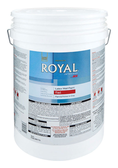 Ace Royal Interior Acrylic Latex Paint Neutral Base Flat 5 gal. Neutral Base