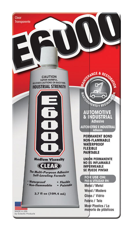 E-6000 Automotive and Industrial Adhesive 3.7 oz.