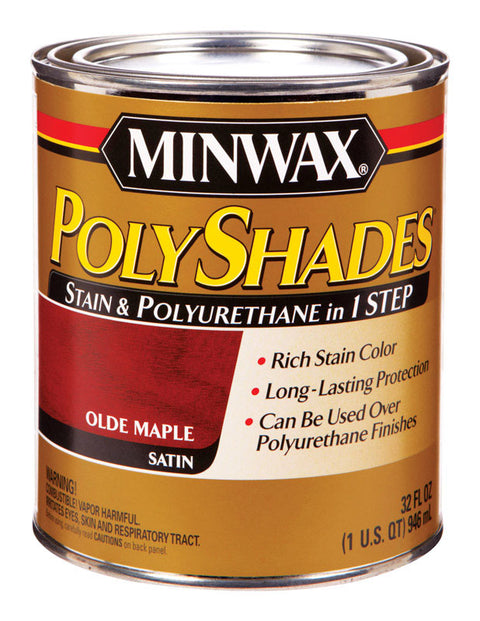 Minwax PolyShades Transparent Polyurethane Polyurethane Stain Olde Maple 1 qt.
