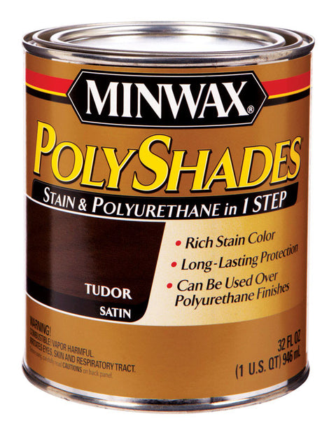 Minwax PolyShades Transparent Polyurethane Polyurethane Stain Tudor 1 qt.