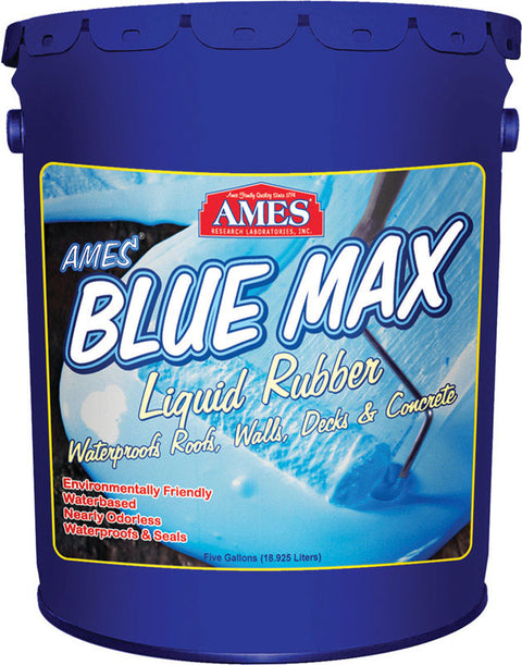 Ames Blue Max Liquid Rubber Matte Translucent Blue Water-Based Waterproof Sealer 5 gal.