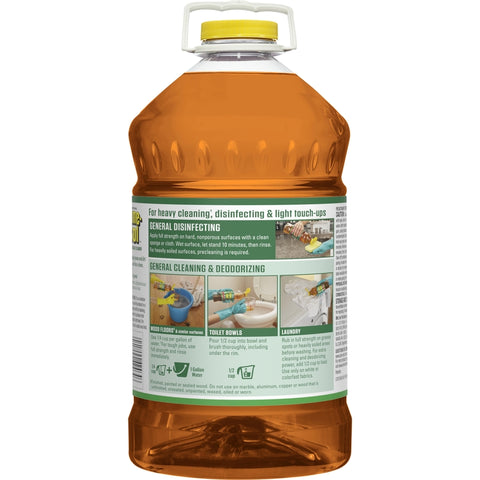 Pine-Sol 42464 Cleaner, 144 oz Bottle, Liquid, Pine, Clear Amber, Pack of 3