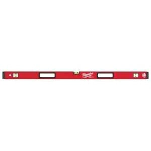 Milwaukee REDSTICK Series MLBX48 Box Level, 48 in L, 3-Vial, Non-Magnetic, Aluminum, Red