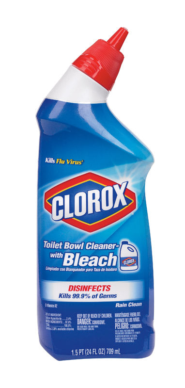 Clorox Toilet Bowl Cleaner 24 oz. Rain Clean Scent