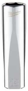 Milwaukee 45-34-0013 Drive Socket, 13 mm Socket, 3/8 in Drive, 6-Point, Vanadium Steel, Chrome