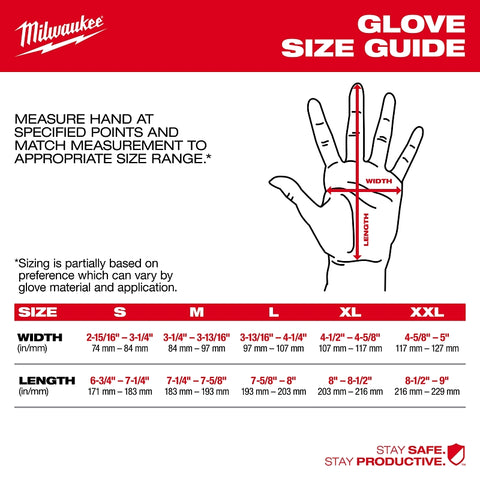 Milwaukee Cut Level 2 Series 48-73-8923 Breathable Dipped Gloves, Unise, XL, 10 in L, Reinforced Thumb, Nitrile Coating