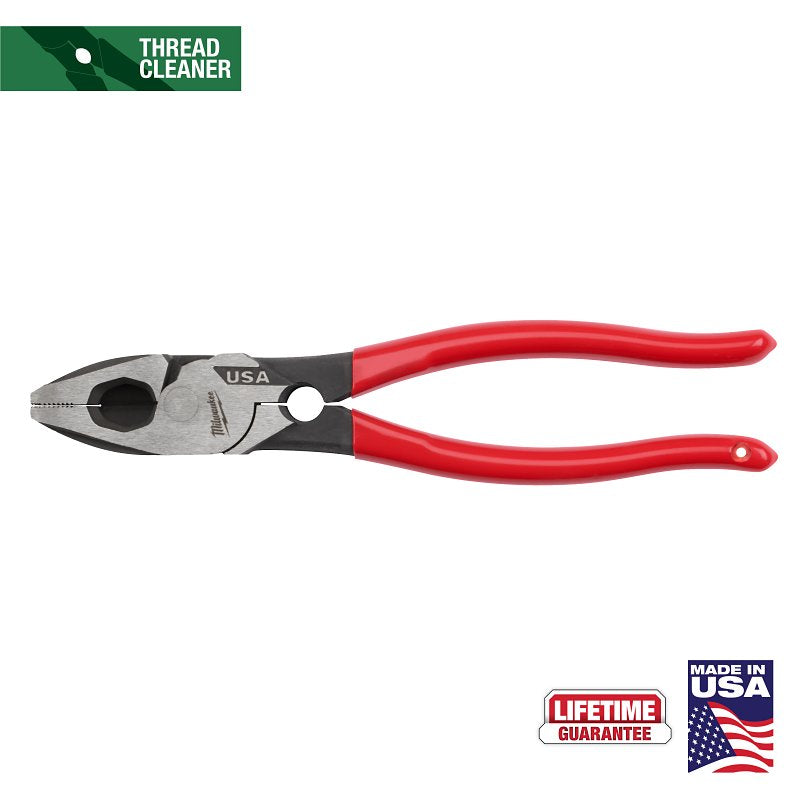 Milwaukee MT500T Lineman's Pliers with Thread Cleaner, 9.22 in OAL, 1 ...
