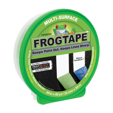 FrogTape 0.94 in. W x 60 yd. L General Purpose Painter's Tape Medium Strength Green 1 pk