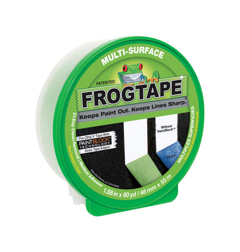 FrogTape 1.88 in. W x 60 yd. L General Purpose Painter's Tape Medium Strength Green 1 pk