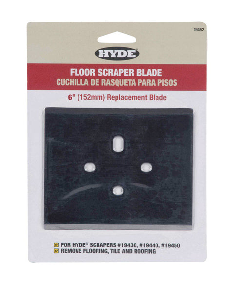 Hyde 6 in. W Floor Scraper Carbon Steel Scraper Blade
