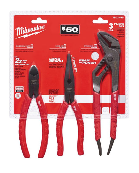 Milwaukee 48-22-6331 Plier Kit, 3-Piece