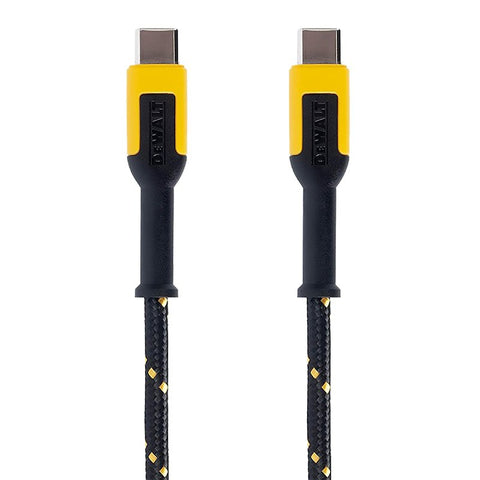 DEWALT 131 0021 DW2 Charging Cable, Type C, Kevlar Fiber Sheath, 10 ft L