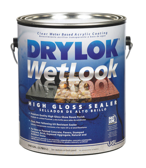 Drylok WetLook High Gloss Clear Water-Based Acrylic Sealer 1 gal.