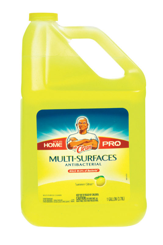 Mr Clean 23123 Cleaner, 1 gal, Liquid, Perfume, Orange Yellow, Pack of ...