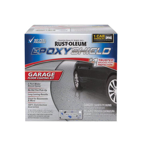 Rust-Oleum Water Based High Gloss Garage Floor Coating Kit 1 gal. Gray