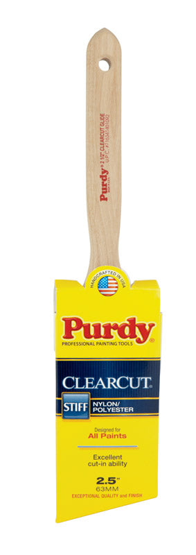 Purdy Clearcut Glide 2-1/2 in. W Angle Nylon Polyester Trim Paint Brush