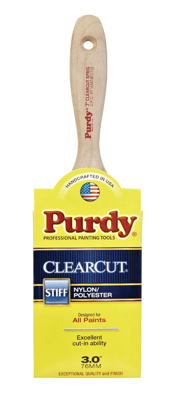 Purdy Clearcut Sprig 3 in. W Flat Nylon Polyester Trim Paint Brush