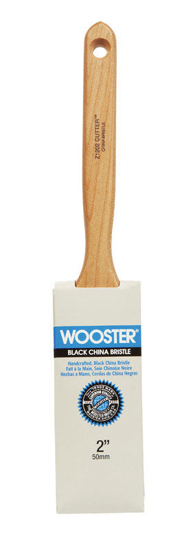 Wooster 2 in. W Flat Black China Bristle Paint Brush