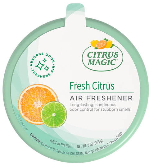 Citrus Magic 616472870 Air Freshener, 8 oz, Fresh Citrus, 350 sq-ft Coverage Area, 6 to 8 weeks-Day Freshness, Pack of 6