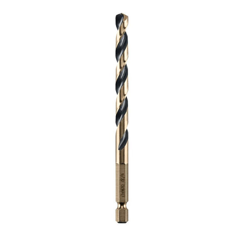 DEWALT DWA5018 Drill Bit, 9/32 in Dia, 4-3/8 in OAL, Heavy-Duty, 1/4 in Dia Shank, Hex Shank