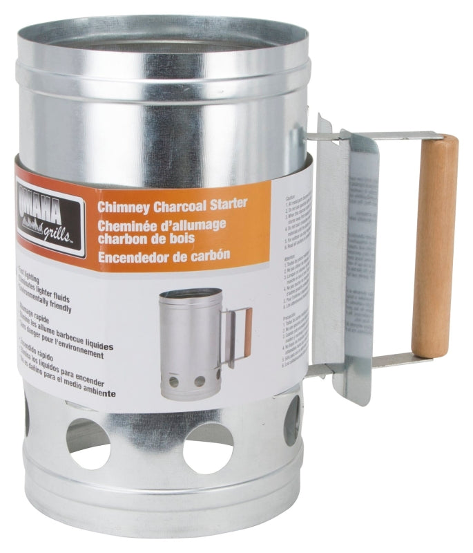 コロコロさま Omaha SHA286123L Chimney Starter, Steel, Galvanized
