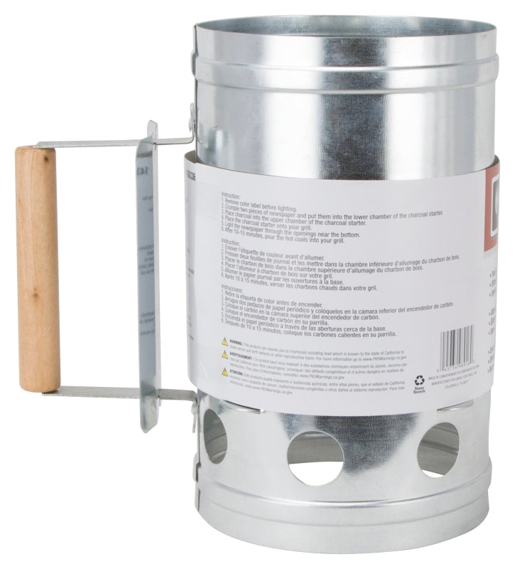 コロコロさま Omaha SHA286123L Chimney Starter, Steel, Galvanized