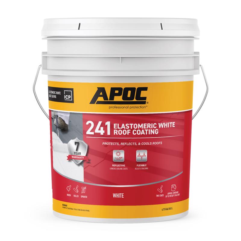 APOC Gloss White Acrylic Roof Coating 5 gal – Shell Lumber and Hardware