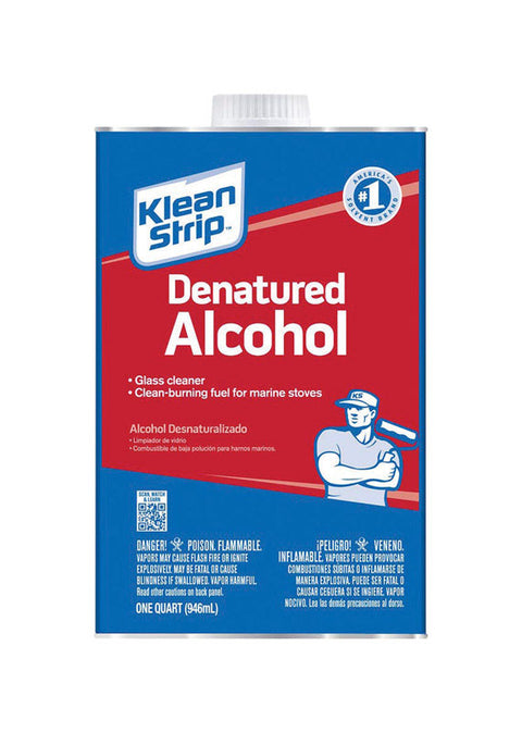 Klean Strip Denatured Alcohol Clean Burning Fuel 1 qt.