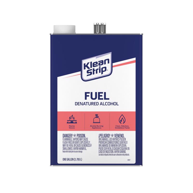 Klean Strip Denatured Alcohol Clean Burning Fuel 1 gal, Pack of 4 ...
