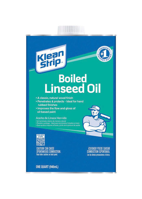 Klean Strip Oil-Based Boiled Linseed Oil Clear Gloss 1 qt.