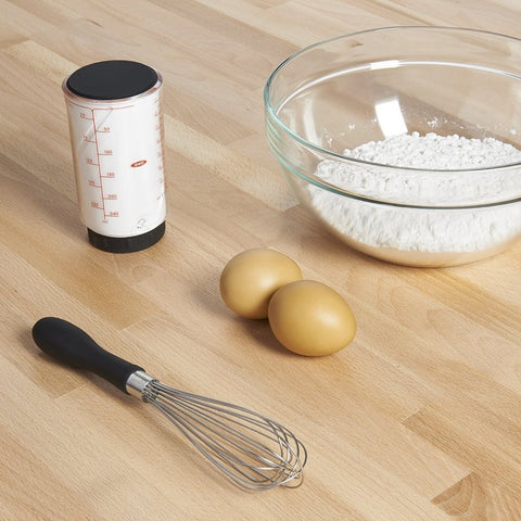 Good Grips 74091 Kitchen Whisk, 9 in OAL, Stainless Steel, Black, Polished