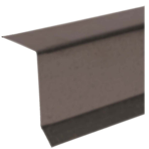 Amerimax 5760219120 West Coast Drip Edge, 10 ft L, 2 in W, 2 in H, Steel, Brown, Pack of 20
