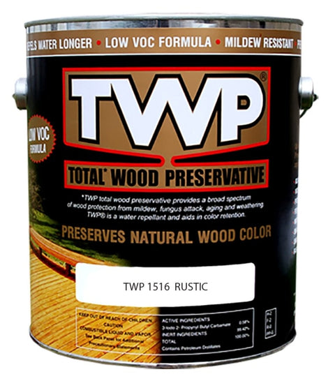 TWP TWP1516-1 Wood Preservative, Rustic Oak, Liquid, 1 gal, Pail