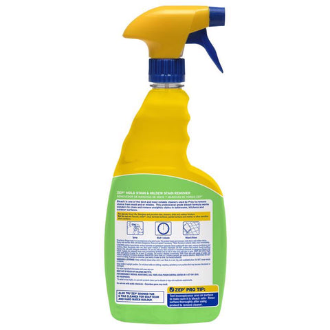 Zep Mold and Mildew Stain Remover 1 qt, Pack of 12