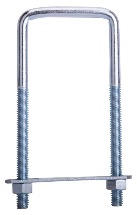 ProSource LR351 U-Bolt, 5/16 in Thread, 3 in L Thread, Steel, Zinc, Pack of 10