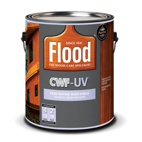 Flood CWF-UV Matte Natural Water-Based Wood Finish 1 gal, Pack of 4