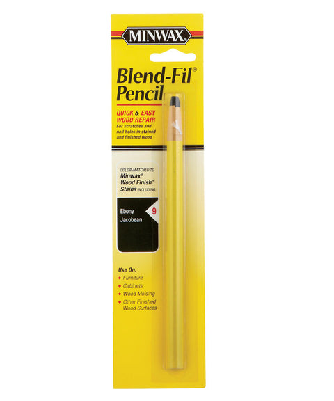 Minwax Blend-Fil No. 9 Ebony and Jacobean Wood Pencil 1 oz.