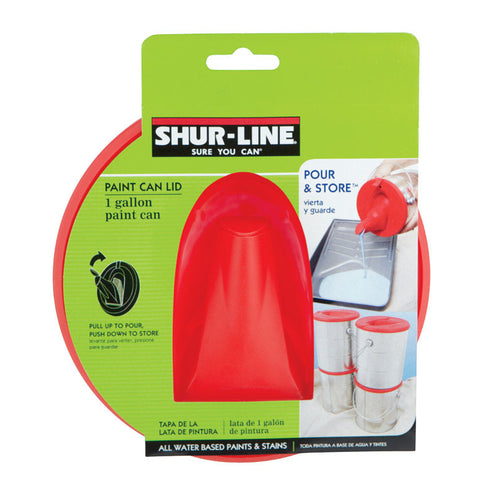 Shur-Line Plastic Lid 1 gal. Red