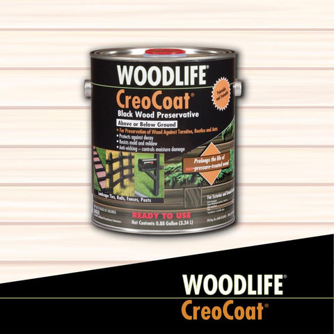 Wolman Woodlife Black Water-Based Wood Preservative 1 gal, Pack of 4