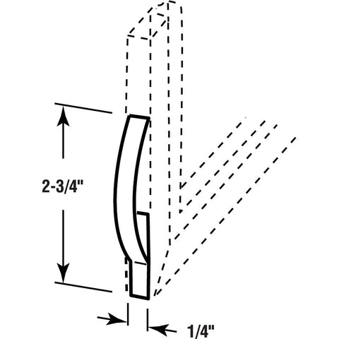 Make-2-Fit PL 14630 Window Spring, 2-3/4 in L, Steel, Zinc