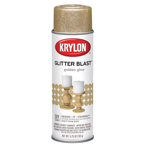 Krylon Glitter Blast Golden Glow Spray Paint 5.75 oz, Pack of 6, Pack of 6