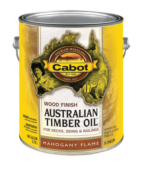 Cabot Transparent Mahogany Flame Oil-Based Natural Oil/Waterborne Hybrid Australian Timber Oil