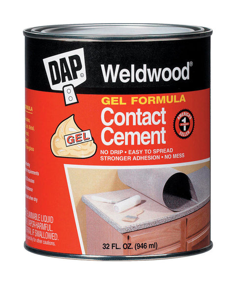 DAP Weldwood Gel Contact Cement 1 qt.